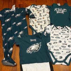 Philadelphia Eagles baby lot (0-3 and 3-6) Fly Eagles Fly!